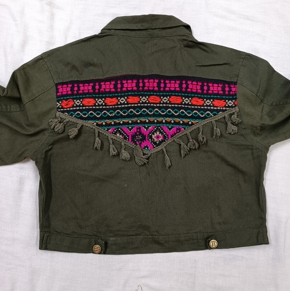 Olive denim jacket - Picture 6 of 6